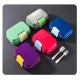 Lightweight Colorful Bento Lunchbox with Spoon and Fork Set