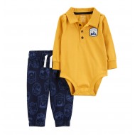 Carter's Baby 2-Piece Polo Bodysuit & Pants Set