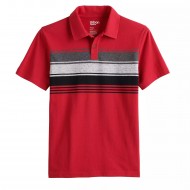 Boys 8-16 Urban Pipeline Polo Shirt - Red Stripe