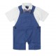 Baby Boy's Shortall + Bodysuit and Bow Tie Set