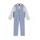  Boy's Toddler Set  Plaid Shirt + Pants & Tie Set - 3T