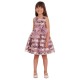 Special Occasion Girl Dress - Shadow Stripe Bow