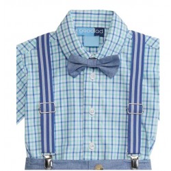 Toddler Boys Suspender Shorts Set  Toddler Boys Suspender Shorts Set