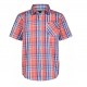 Boys 4-7 Short Sleeve Madras Plaid Shirt - Georgia Peach by Tommy Hilfiger