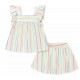 Little Me Baby Girls Striped Knit Top and Skirt - 2 Piece Set