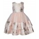 Special Occasion Girl Dress - Blush Platinum Mikado