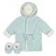 Just Born 2-Piece Baby Boys Desert Cactus Bathrobe & Booties Set (0-9M)