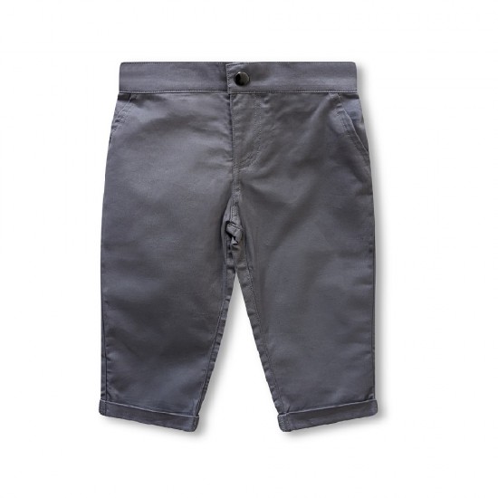 Baby Boy Straight Chino Pants - Grey