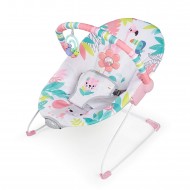 Bright Starts Baby Bouncer Soothing Vibrations Infant Seat - (Flamingo Vibes - Pink)