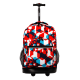 Sunrise Rolling Backpack (18 Inch) by JWorld - Red Cubes 