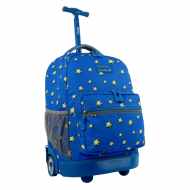 Sunrise Rolling Backpack (18 Inch) by JWorld - Little Stars 