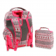 Setbeamer Rolling Backpack With Lunch Bag (18 Inch) - Skandi Pink 