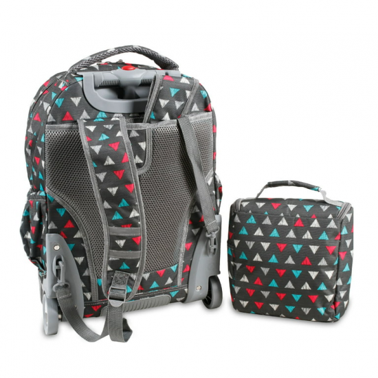 Setbeamer Rolling Backpack With Lunch Bag (18 Inch) - Sprinkle