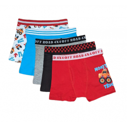 Only Boys Toddler 5-Pack Cotton Boxer Briefs – Monster Truck  Only Boys Toddler 5-Pack Cotton Boxer Briefs – Monster Truck