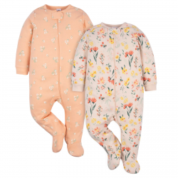 Gerber 2-Pack Baby Girls Wildflower Sleep 'N Play