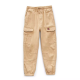 Twill Cargo Jogger  Pants for Big Boys in Grey Khaki