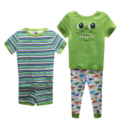 Boys 4 Piece Dino  Graphic Pajama Set - 12 to 24 months 