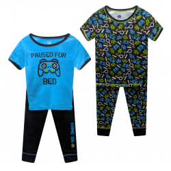 Boys' 4 Piece Game ON Graphic Pajama Set - Toddlers