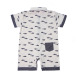 Baby Boys Button Down Fly Fish Romper by Forel Axel & Hudson 