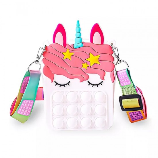 Unicorn Fidget Bag Popper Sensory Crossbody Purse for Girls Unicorn Fidget Bag Popper Sensory Crossbody Purse for Girls