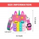 Unicorn Fidget Bag Popper Sensory Crossbody Purse for Girls Unicorn Fidget Bag Popper Sensory Crossbody Purse for Girls