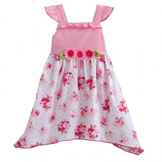 Sophie Rose Floral Handkerchief Dress - Toddler