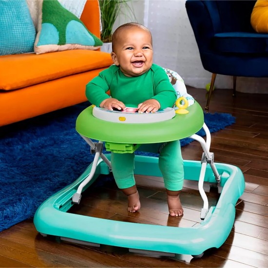 Bright Starts Tiny Trek 2-in-1 Baby Activity Walker - Jungle Vines