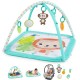  Bright Starts Safari Blast Activity Gym & Play Mat with Take-Along Toys - Newborn +