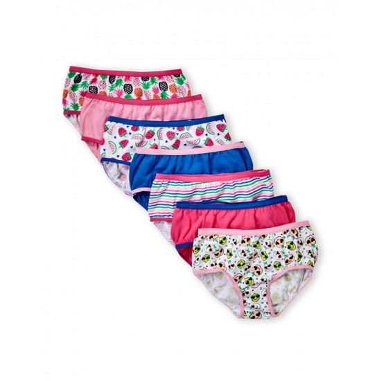 Rene Rofe Toddler Girls 7-Pack Cotton Printed Briefs Rene Rofe Toddler Girls 7-Pack Cotton Printed Briefs
