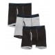  Hanes Boys Boxer Brief Set - Black/Grey 