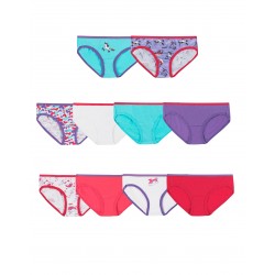Hanes Girls' Cotton Hipsters 10-Pack Hanes Girls' Cotton Hipsters 10-Pack