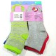 Hanes Girls 6 Pack Multicolor Ankle Socks  - Medium