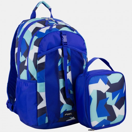 Fuel Backpack & Lunch Bag Bundle - Camo Blue 