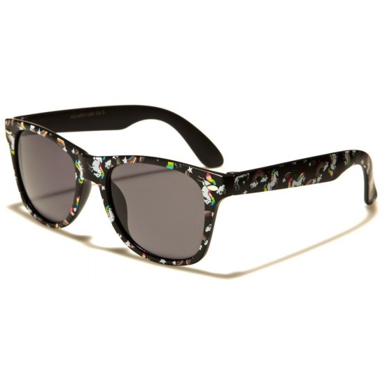 UNICORN PRINT CLASSIC KIDS SUNGLASSES 