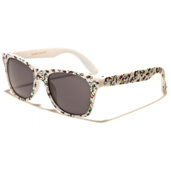 UNICORN PRINT CLASSIC KIDS SUNGLASSES 