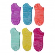 Wonder Nation Girls No Show Socks - 6-Pack