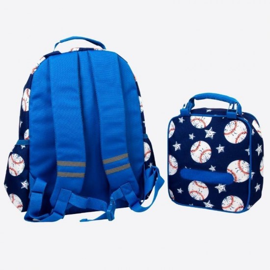 J WORLD Duet Kids Backpack & Lunch Box Set - Baseball J WORLD Duet Kids Backpack & Lunch Box Set - Baseball