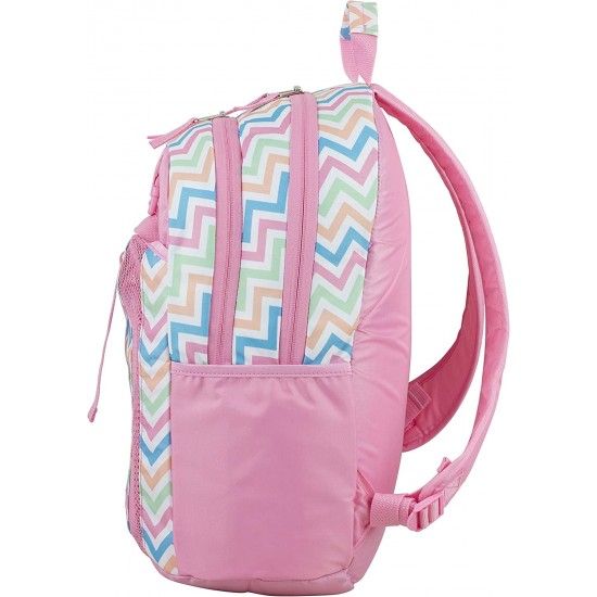 Fuel Backpack & Lunch Bag Bundle Candy Pink/Spike Chevron Print