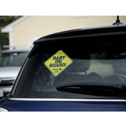 Safety First Baby On Board Sign - Yellow