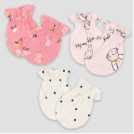 Gerber Baby Girls' 3pk Ballerina Mittens - Pink