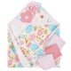 Gerber 4-Piece Girls Princess Hooded Towel and Washcloths Set