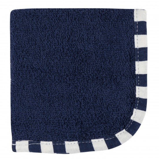 Gerber 4-Pack Boys Gold & Navy Woven Washcloths