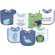 Hudson Baby Baby Boys Drooler Bibs – Boy Dino 7-Piece Cotton Bib Set