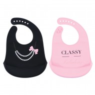 Little Treasure Silicone Bibs - Classy Baby Girl 