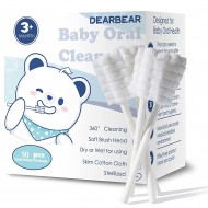 Dear Bear Baby Baby Mouth & Tongue Cleaner [50-Pack]