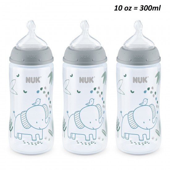 NUK Smooth 10 oz Flow Anti-Colic Bottle:  3-Pack