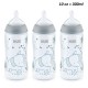 NUK Smooth 10 oz Flow Anti-Colic Bottle:  3-Pack