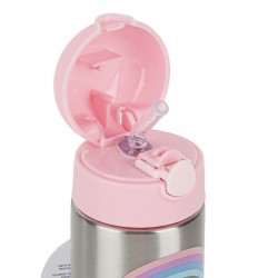 Stephen Joseph Unicorn Water Bottle - Stainless Steel - Pink & Silver - 11.8 ounces Stephen Joseph Unicorn Water Bottle - Stainless Steel - Pink & Silver - 11.8 ounces