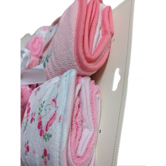 Baby Girl  Hooded Towel & Washcloth by Baby Element