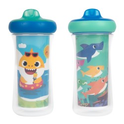 Baby Shark Insulated Sippy Cup 9 Oz - 2 Pack